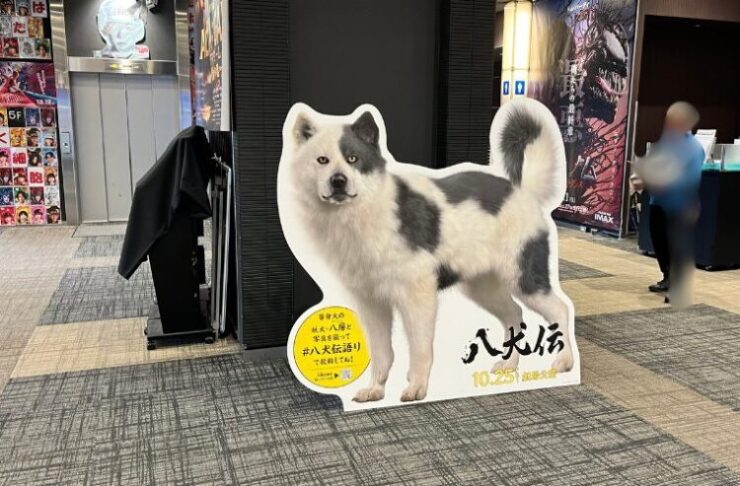 八犬伝　立て看