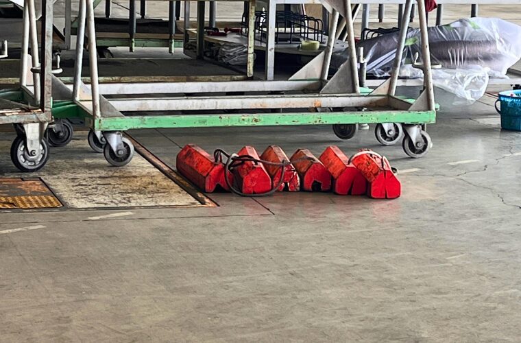 航空機の車輪止め