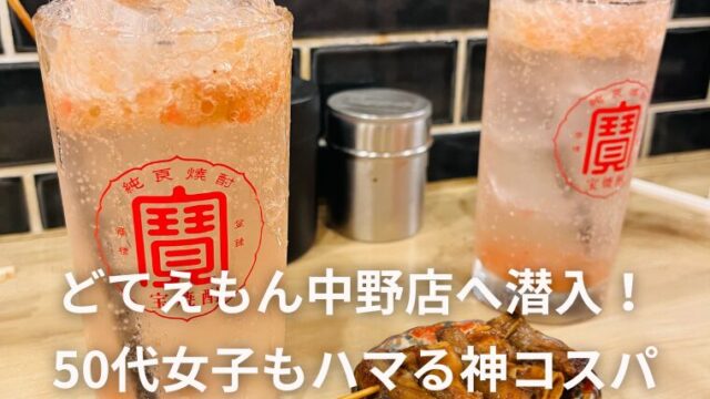 どてえもん中野店へ潜入！50代女子もハマる神コスパなはしご酒