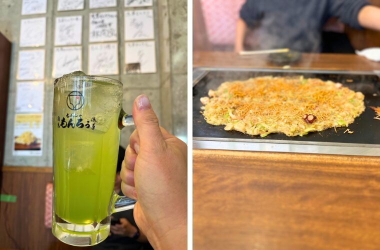 もんじゃ　もんろう　ドリンク