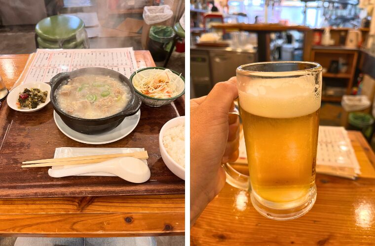 老酒舗・ランチ・ビール